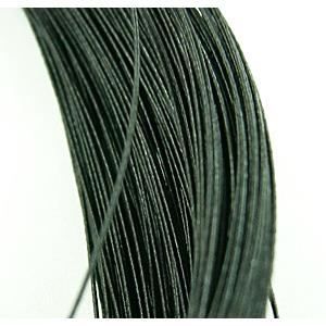waxed wire, round, grade a, black