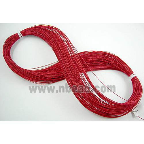 waxed wire, round, grade a, red