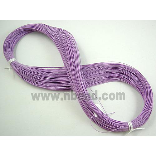waxed wire, round, grade a, lavender