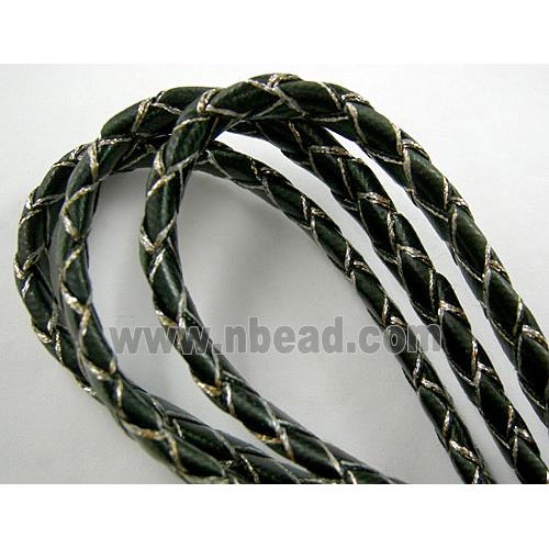 Waxed Cord, Braided, Flat, grade-A