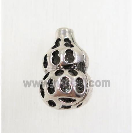 tibetan silver alloy gourd beads, non-nickel