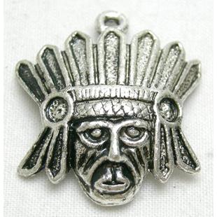 Tibetan Silver Face pendants