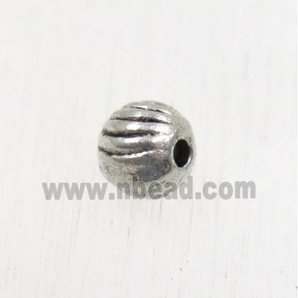tibetan silver round zinc beads, non-nickel