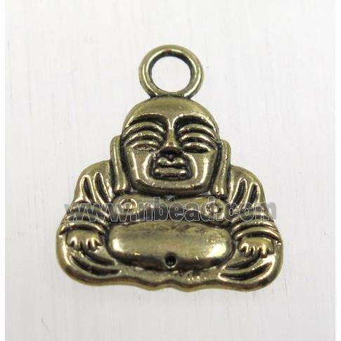 tibetan silver zinc buddha pendant, non-nickel, antique bronze