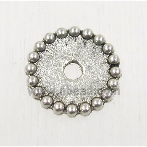 tibetan silver spacer beads, zinc, non-nickel