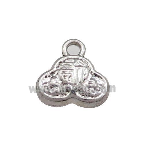 Tibetan Style Zinc Pendant Antique Silver