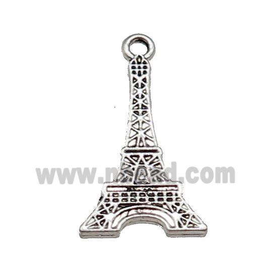 Tibetan Style Zinc Eiffel Tower Charms Pendant Antique Silver