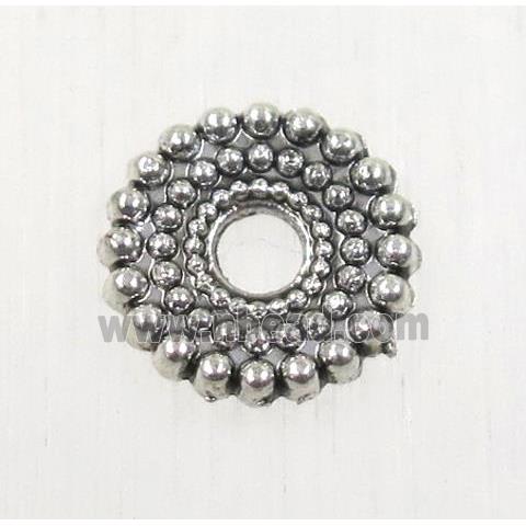 tibetan silver spacer beads, zinc, non-nickel