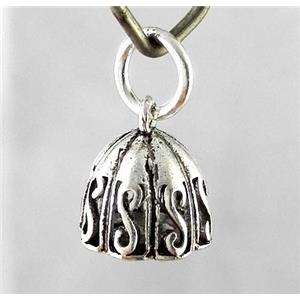 Thailand Sterling Silver pendant, antique silve, approx 9mm dia