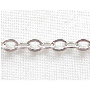 sterling silver chain, 3.3x4.75mm, approx 11g per meter