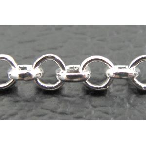 sterling silver chain, 2.0x2.25mm