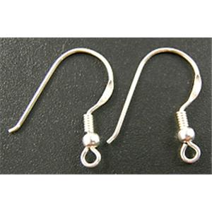 Sterling Silver Hook Earring, 18mm length