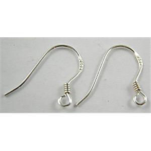 sterling silver Earring Wire, 14mm length