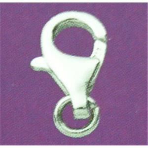 Sterling Silver Lobster Claw Clasp, 13mm