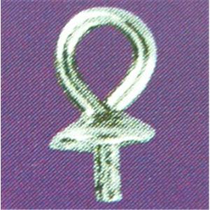 sterling silver Earring posts cups, 5mm dia,11mm length hole:3mm