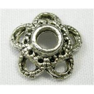 Tibetan Silver beadcaps, 12mm diameter