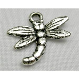 Tibetan Silver dragonfly beads, 18mm wide