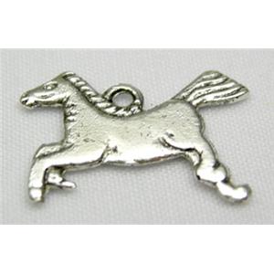 Tibetan Silver Horse charms, 20mm length