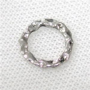 tibetan silver Zinc Ring connector, approx 17mm dia