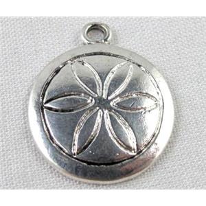 Tibetan Silver pendant non-nickel, 25x20mm