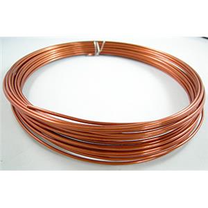 DarkOrange Colored Aluminium flexible craft wire for necklace bacelet, wire:2mm dia, 12m/roll
