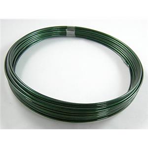 DarkGreen Aluminium flexible craft wire for necklace bacelet, wire:2mm dia, 6m/roll
