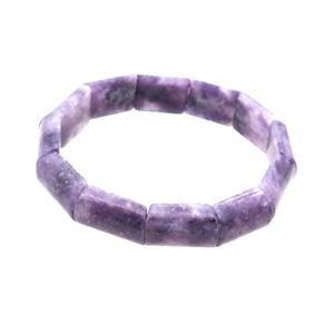 Purple Lepidolite Bracelet Stretchy, approx 13-18mm
