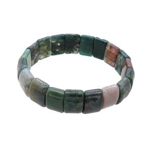 Indian Agate Bracelet Stretchy, approx 10-15mm