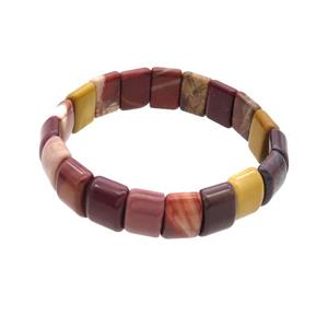 Mookaite Bracelet Stretchy, approx 10-15mm