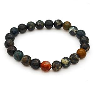 Natural Ocean Agate Bracelets Stretchy, approx 8mm