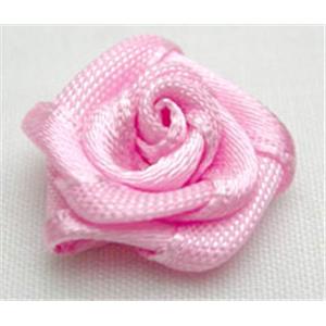 Pink Handcraft Clothing Rose Flower, 16mm diameter