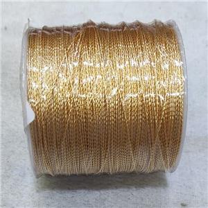 Copper Wire 18K Gold Plated, approx 0.6mm thickness