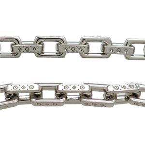 Alloy Chain Platinum Plated, approx 9.5-15mm