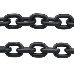 Alloy Rolo Chain Black Painted, approx 19-25mm