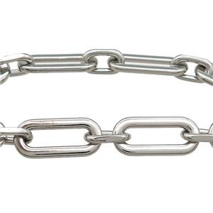 Alloy Paperclip Chain Platinum Plated, approx 8.5-14.5mm, 12-26mm