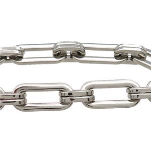 Alloy Chain Platinum Plated, approx 8.5-14.5mm, 12-26mm