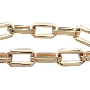 Alloy Chain Gold Plated, approx 13-22mm