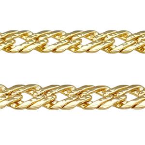 Copper Chain Gold Plated, approx 7mm