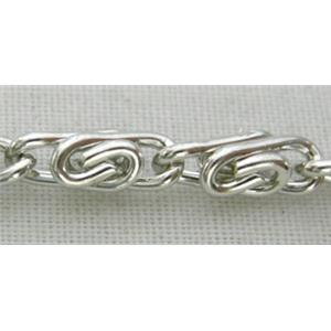 platinum plated Iroon Chain, 3x8.6mm