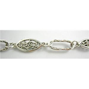 Antique Silver Alloy Chain, 98cm(38 inch) length