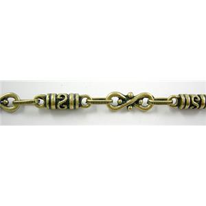 Antique Bronze Alloy Chain, 98cm(38 inch) length
