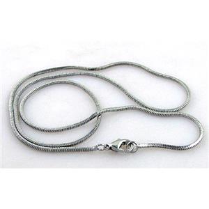 Copper snake chain, Cube, nickel free, 1.2x1.2mm, 16.8 inch(43cm) length
