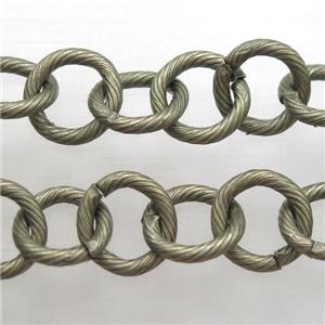 iron chain, bronze, approx 12mm dia