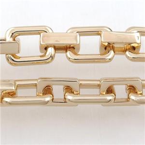 Alloy Chain, lt.gold plated, approx 10-16mm, 15-19mm