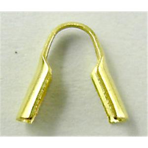 Wire Protectors, Copper, Gold Color, 7x7mm