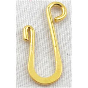 Gold Plated Copper J-shaped connector, 10x17mm
