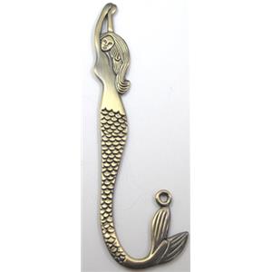 Bookmarks, mermaid, Bronze Plated Alloy Findings, 12.5cm(5 inch) length