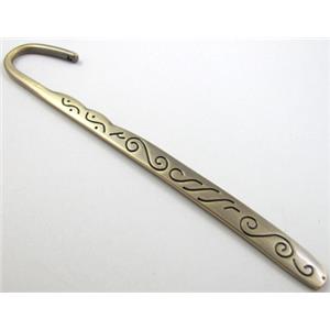 Bookmark, Bronze Plated Alloy Findings, 12.5cm(5 inch) length