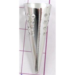 Platinum plated copper torch, 13x32mm