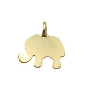 copper elephant pendant, duck gold, unfade, approx 6.5-8.5mm